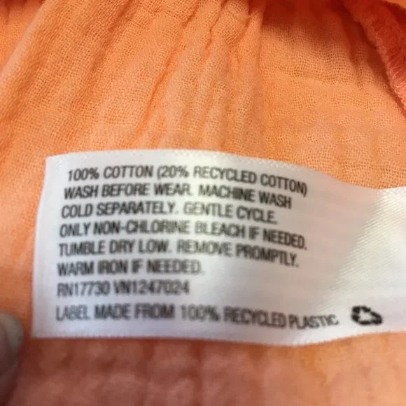 NWT Cat & Jack Peach Sleeveless Summer Dress - Size 3T - Picture 5 of 7